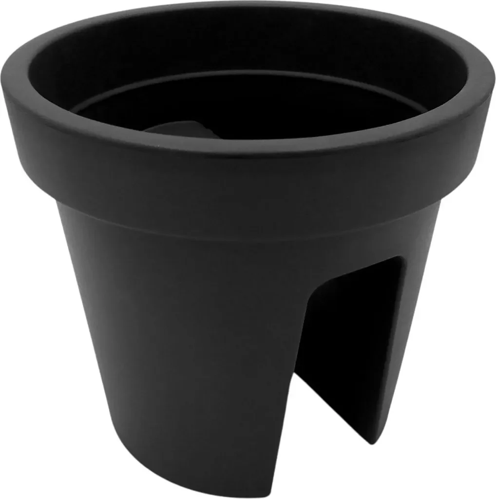 Geländertopf Anthrazit – Balkonkasten & Hängetopf