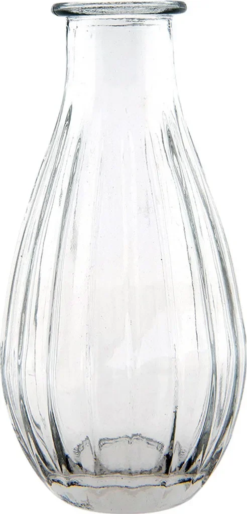 Clayre & Eef Vase Ø 7x14 cm – Glas, Transparent