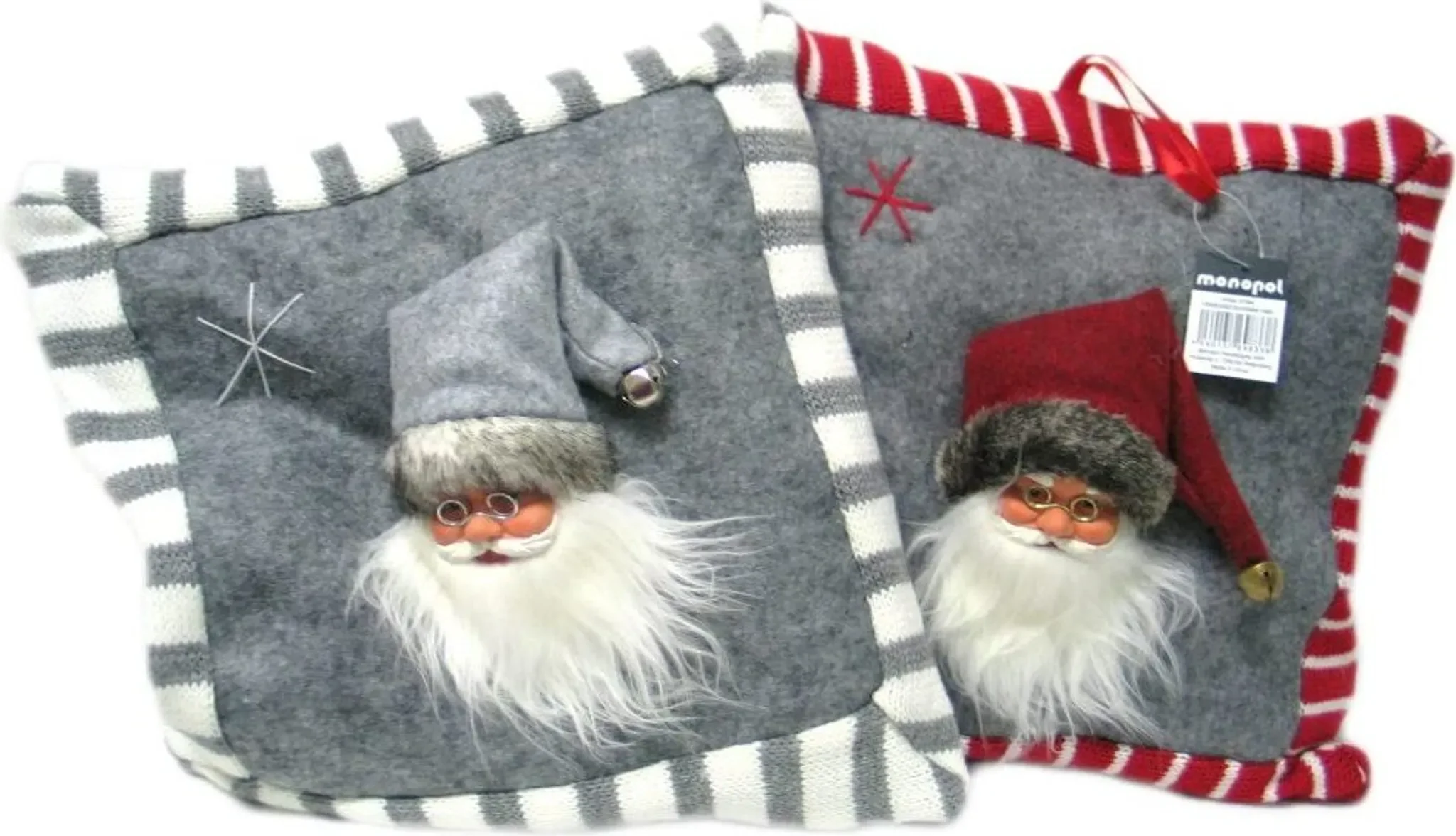 Kissen mit Weihnachtsmann – 2er Set