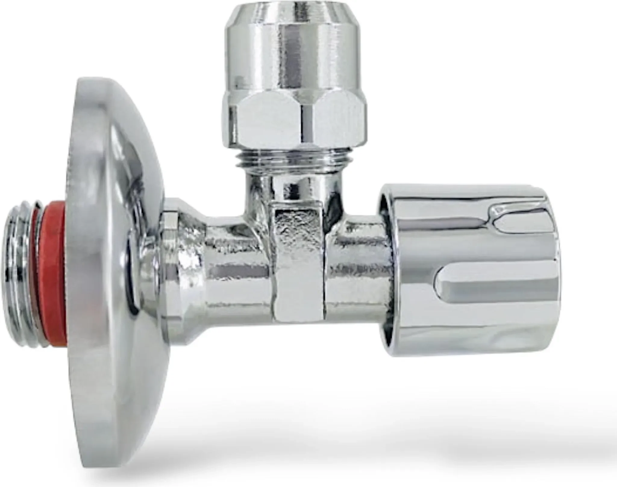 Eckventil selbstdichtend 1/2" x 3/8" mit 10 mm Quetschverschraubung