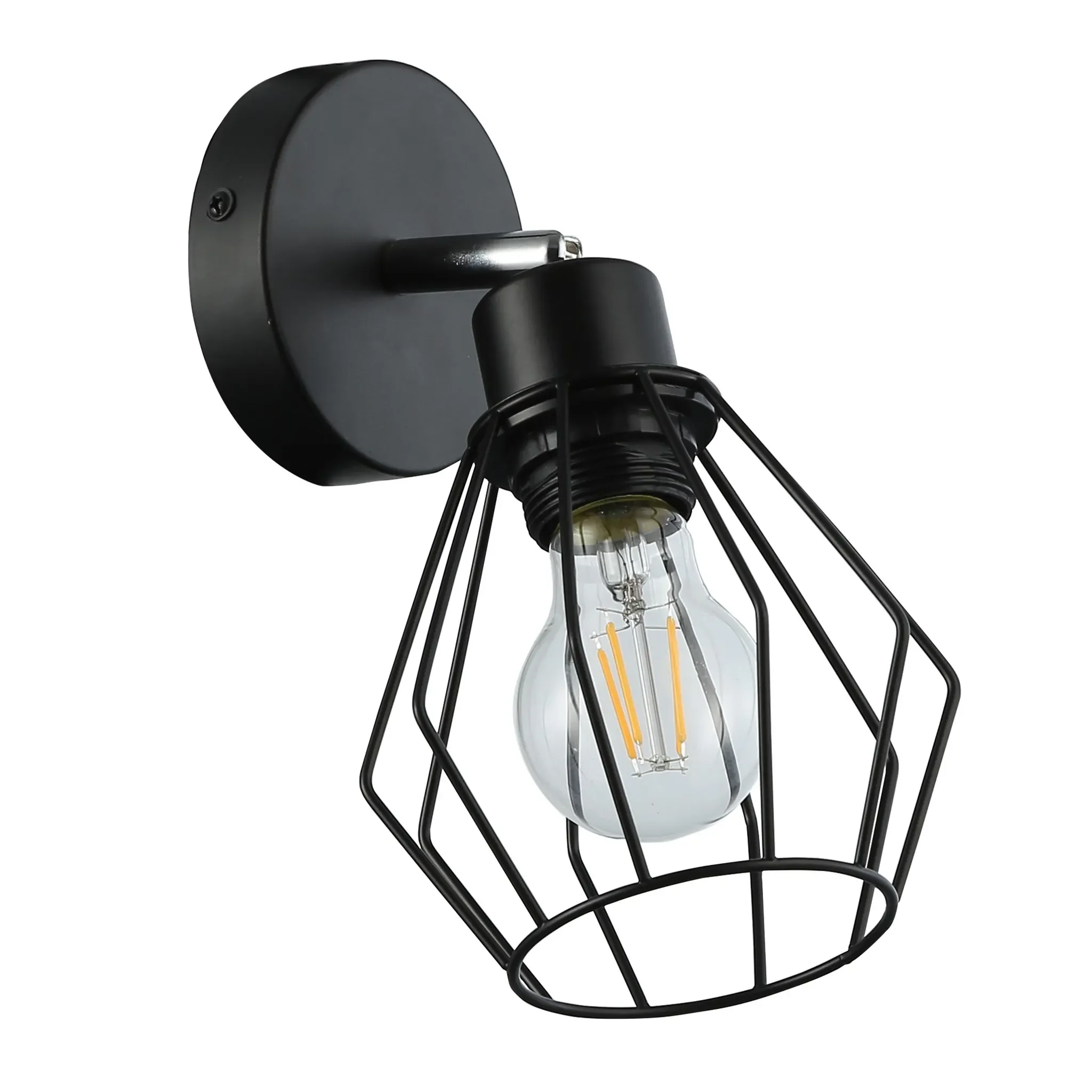 MasterLED Wandleuchte „Otto“ – E27, Ø14cm, Schwarz