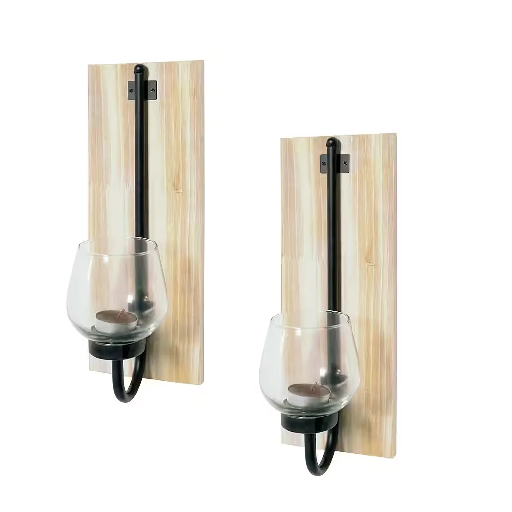 Teelichthalter Wandkerzenhalter 2er Set – Viola