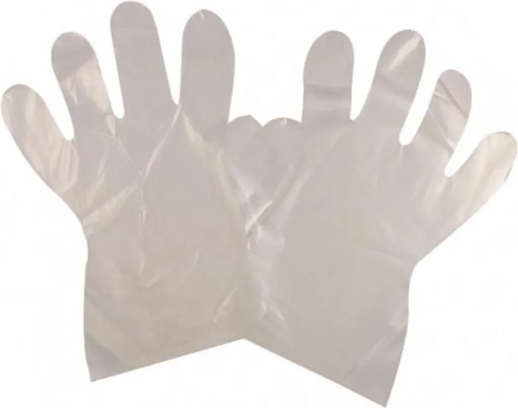 50 Einweghandschuhe – Transparent, PE-Kunststoff, Universalgröße