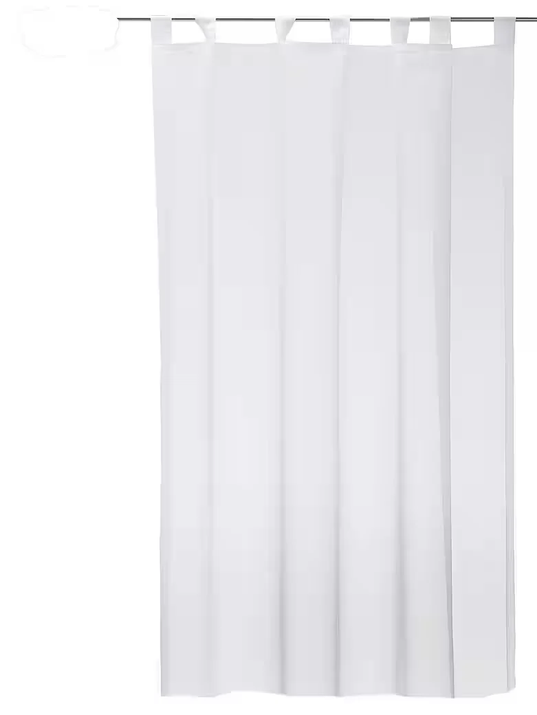 Voile Schlaufengardine "Emotion" – Weiß, 140 x 175 cm