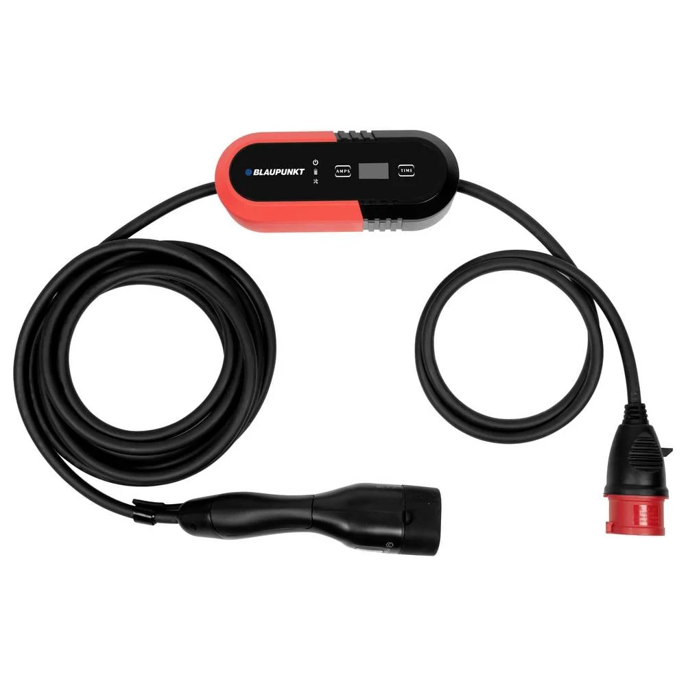 BLAUPUNKT P3PM2T2 SCHWARZ AC TYP2 IP65 Ladekabel für Elektrofahrzeuge, 11 kW, Kabellänge: 8 m