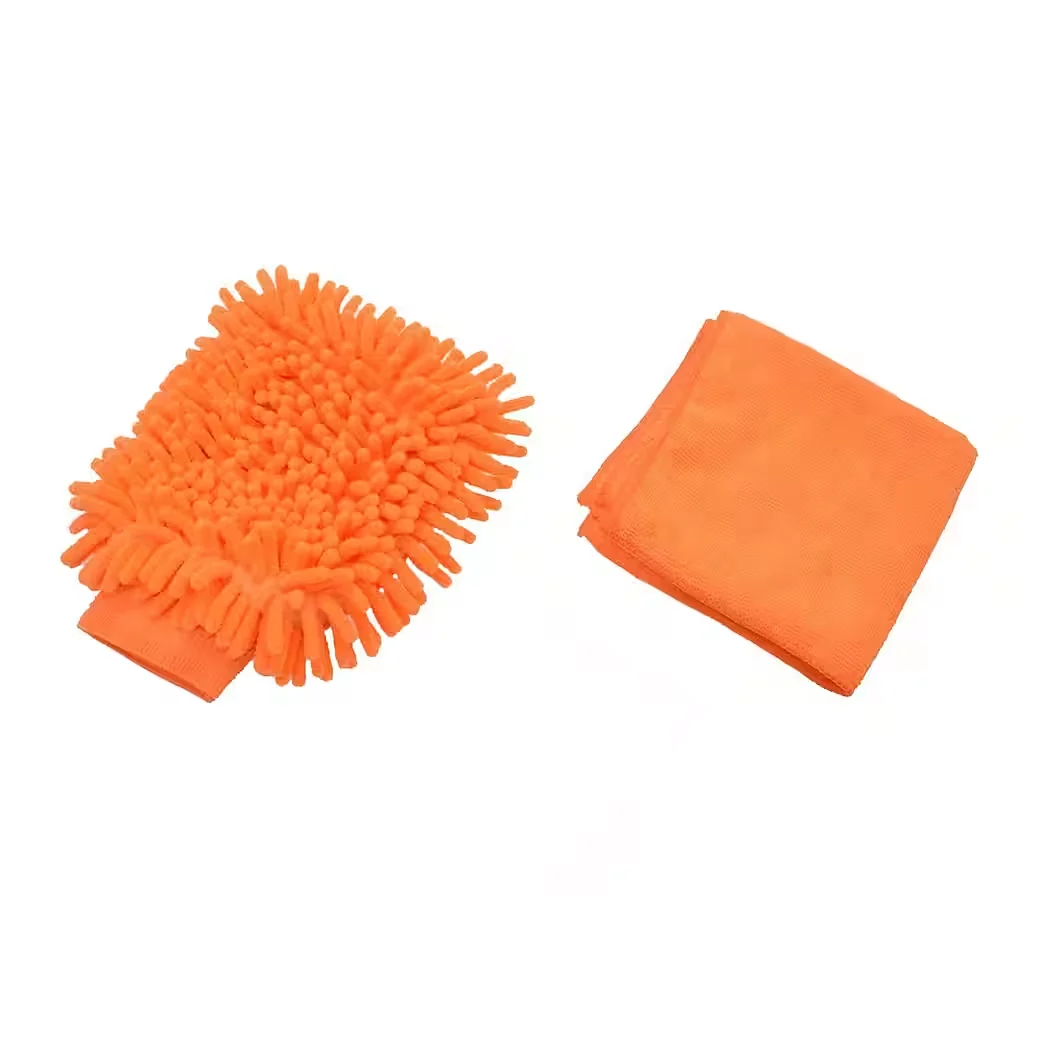 Autoreinigungsset – 2-teilig, Waschhandschuh & Mikrofasertuch