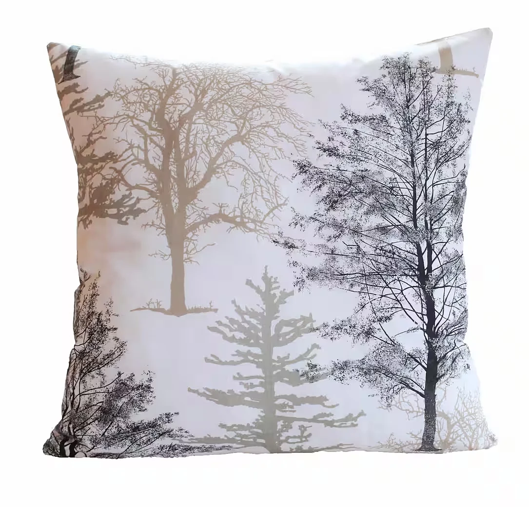 Kissenbezug aus 100% Baumwolle – Bedruckt, Mit Reißverschluss