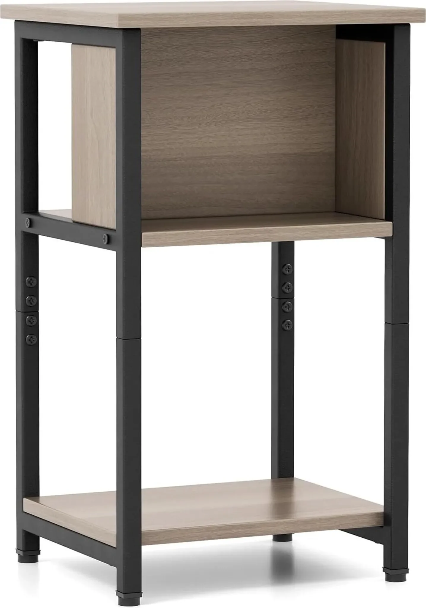 KOMFOTTEU 3-stufiger Nachttisch / Beistelltisch – 34 x 30 x 58,5 cm