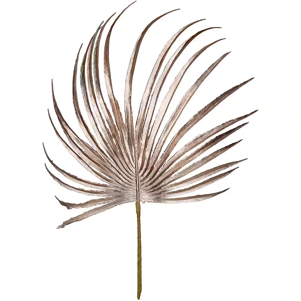Kunstzweig Palmwedel – Künstliches Blatt, 30 cm, Rosegold