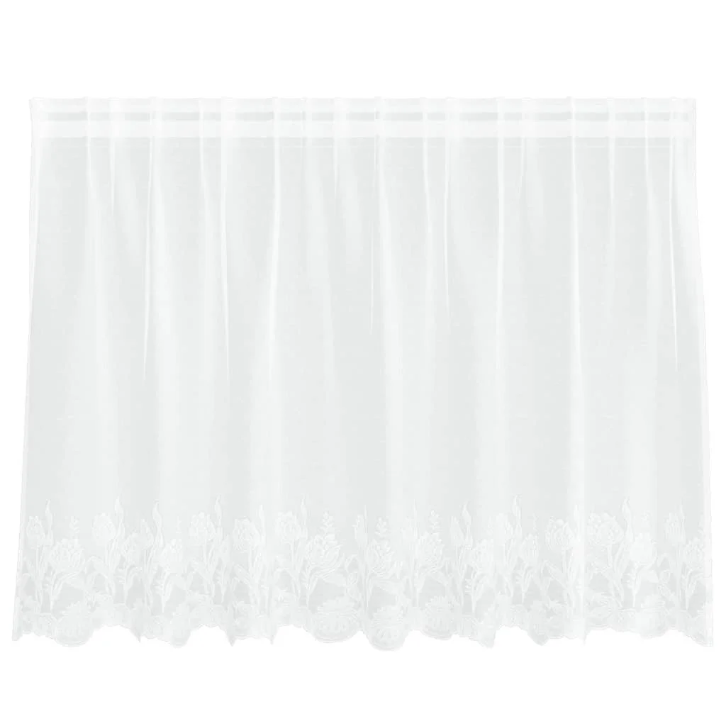Spitzenvorhang Floral Weiß – 120 x 200 cm