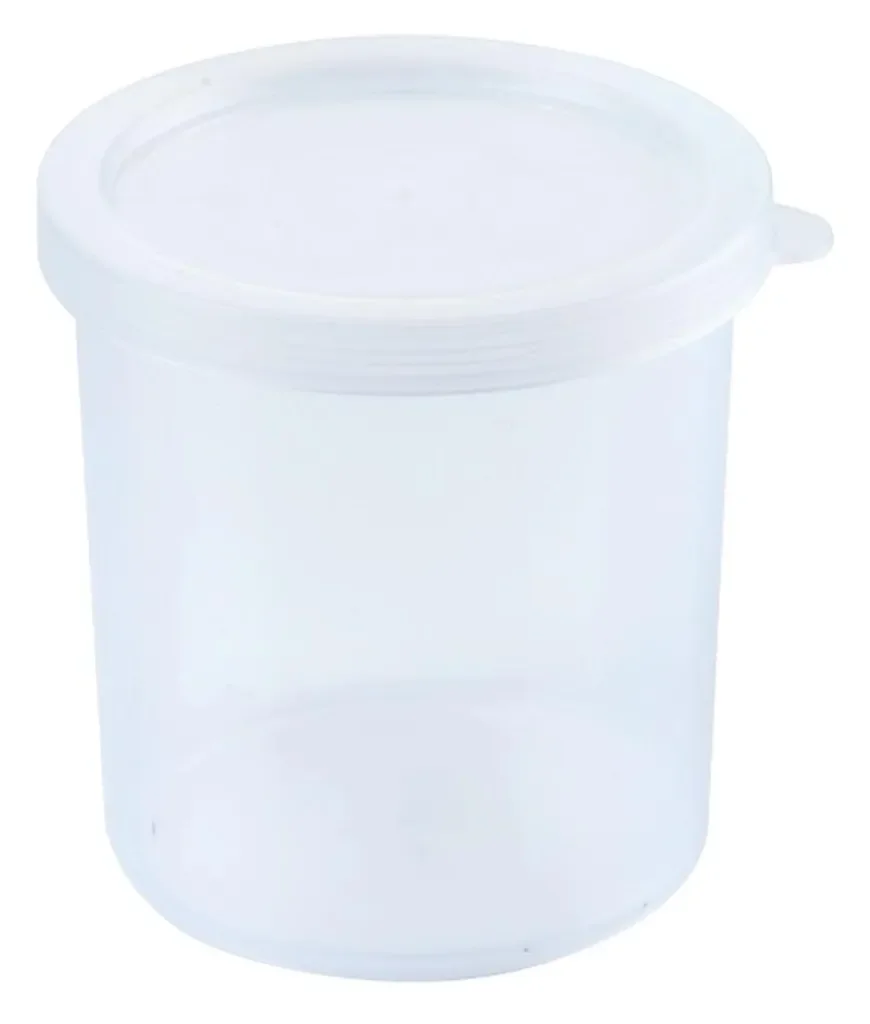 Contacto Rückstellproben-Behälter 0,25L – Klemmdeckel, Transparent