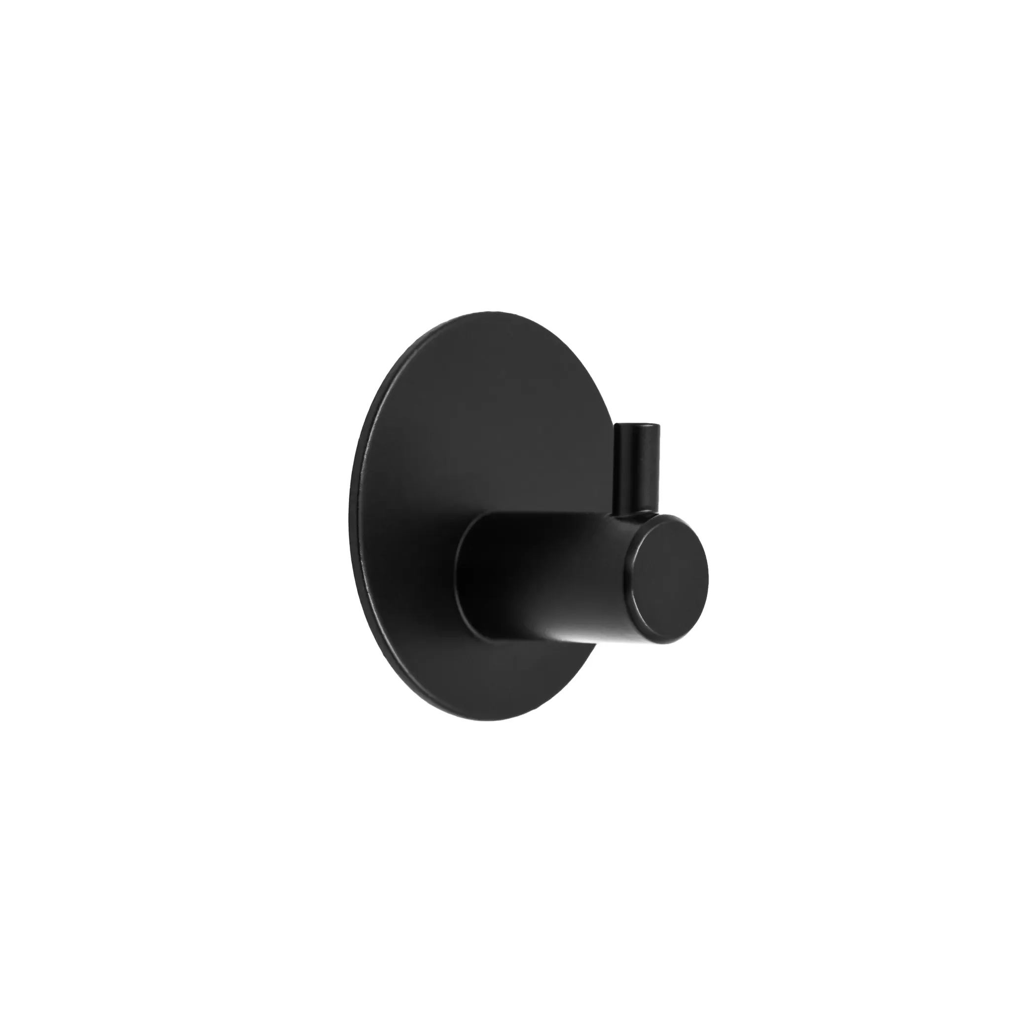 QRS Selbstklebender Haken – Handtuchhalter & Aufhänger, Schwarz