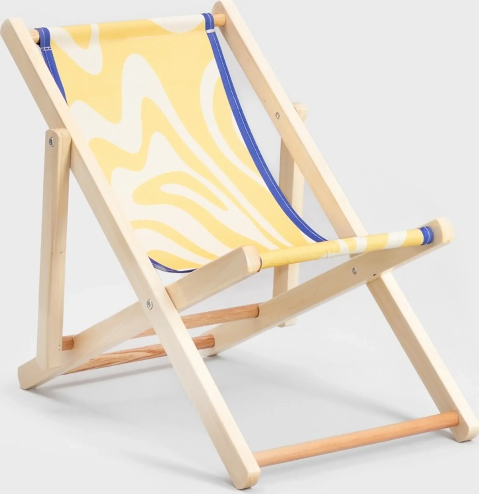 HOMLA „Color Mosaic“ Mini-Holzliege – Natur, 42 × 58,5 × 52,5 cm