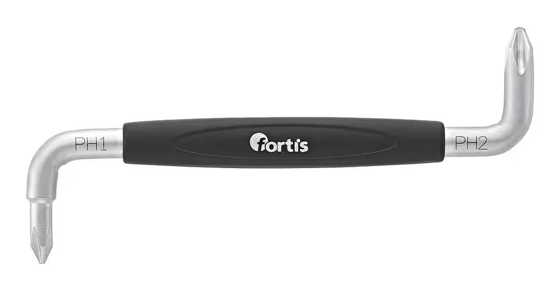 Fortis Winkelschraubendreher PH1+PH2 x 100 mm